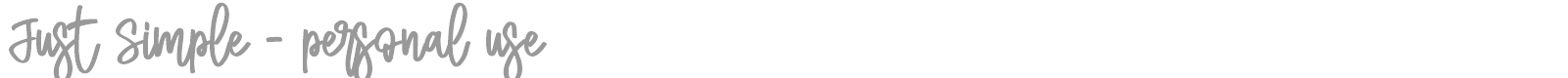 Just Simple font preview